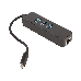 Концентратор ORIENT JK-341, Type-C USB 3.0 HUB 3 Ports + Gigabit Ethernet Adapter, RTS5140 + RTL8153 chipset, RJ45 10/100/1000 Мбит/с, USB штекер тип, фото 2