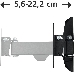 Кронштейн для телевизора Hama H-118113 черный 10"-26" макс.20кг настенный поворот и наклон, фото 9