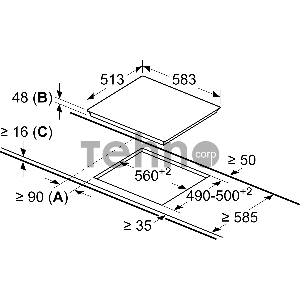 Электрическая варочная панель Bosch 60 cm черный