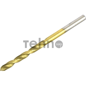 Сверло по металлу, 4,2 мм, HSS, нитридтитановое покрытие, цилиндрический хвостовик// Matrix