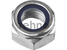 Гайка DIN 985 с нейлоновым кольцом, M20, 5 кг, кл. пр. 6, оцинкованная, ЗУБР