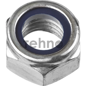 Гайка DIN 985 с нейлоновым кольцом, M20, 5 кг, кл. пр. 6, оцинкованная, ЗУБР
