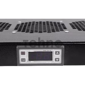 Модуль вентиляторный ЦМО 19 1U, 6 вентиляторов, регул. глубина 390-750 мм  с контроллером, черный R-FAN-6K-1U-9005