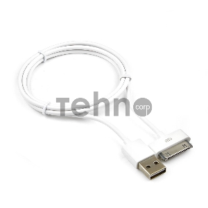 Кабель Gembird CC-USB-AP1MW  USB  AM/Apple для iPad/iPhone/iPod, 1м белый, блистер