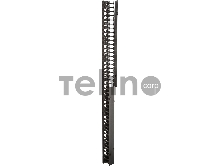 Вертикальные органайзеры с пластиковыми пальцами 149 мм, 42U, для шкафов Business шириной 800 мм, 2 шт., черные