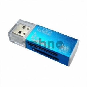 Картридер CBR Human Friends Speed Rate Glam Blue, All-in-one, Micro MS(M2), SD, T-flash, MS-DUO, MMC, SDHC,DV,MS PRO, MS, MS PRO DUO, USB 2.0