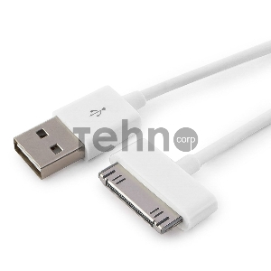 Кабель Gembird CC-USB-AP1MW  USB  AM/Apple для iPad/iPhone/iPod, 1м белый, блистер