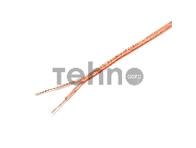 Акустический кабель Cablexpert CC-TC2x0,75-100M, прозрачный, 100 м, на катушке
