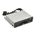 Картридер USB2.0 ExeGate <CR-415> 3.5", мультиформатный: CF/SD/MMC/MS/MS Duo/MS pro/T flash, черный, металл, фото 1