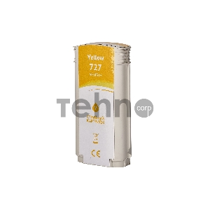 Струйный картридж Sakura B3P21A (№727 Yellow) для HP, желтый, 130 мл.