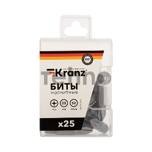Бита PH2х25 мм для шуруповерта (упак. 25 шт.) Kranz