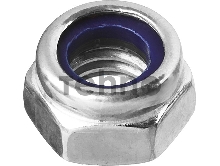 Гайка DIN 985 с нейлоновым кольцом, M6, 16 шт, кл. пр. 6, оцинкованная, ЗУБР