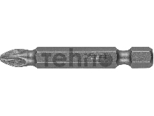 Бита ЗУБР МАСТЕР 26001-2-50-2  кованая CrMo E 1/4'' PH2 50мм 2шт