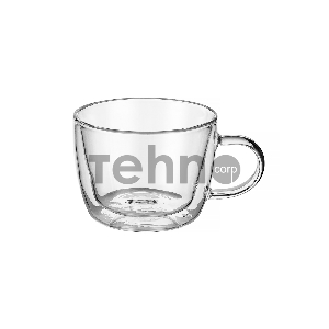 Чашка TECO TC-G022, 300 мл с двойными стенками из стекла