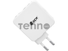 Сетевое зарядное устройство GCR 100W, 2 USB + 2 TypeC, GaN Tech Quick Charger, PD 3.0, белый