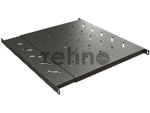 Полка Hyperline TSD3L, выдвижная, 0,5U, 483х700 мм (ШхГ), для шкафов, цвет: чёрный