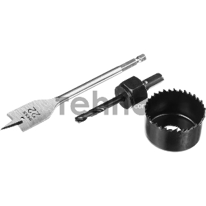 Набор для врезки замков DEXX 2949-54-H3  коронка d54мм сверло перовое d22мм центрир.сверло d6мм