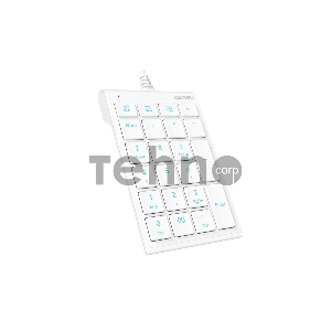Клавиатура проводная Dareu LK22 White (белый), цифровой блок (Numpad)