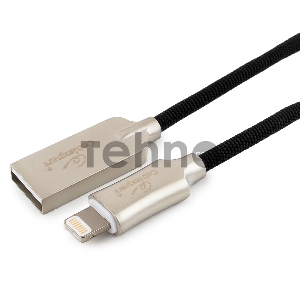 Кабель USB Cablexpert для Apple CC-P-APUSB02Bk-0.5M, MFI, AM/Lightning, серия Platinum, длина 0.5м, черный, блистер