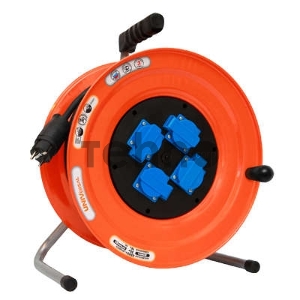 Удлинитель силовой на катушке 4х30м с заземл. 16А IP44 У16-046 термо КГ 3х2.5 розетки с защ. крышкой UNIVersal 9633327