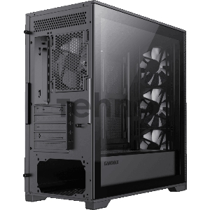 Компьютерный корпус mATX, без блока питания Gamemax Destroyer TGB mATX case, black, w/o psu, w/1xUSB3.0+2xUSB2.0, Combo Audio, w/3x12cm ARGB front fan (1xFN-12A-M6I, 2xFN-12A-S6I), w/1x12cm ARGB rear fan (FN