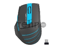 Мышь A4 Fstyler FG30 серый/синий оптическая (2000dpi) беспроводная USB (5but)