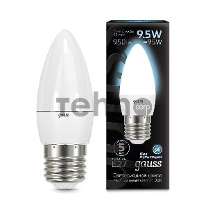 Лампа светодиодная Led Candle E27 9.5Вт 4100К Gauss 103102210