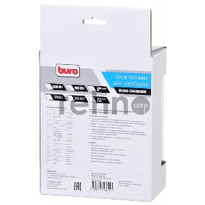 Блок питания Buro BUM-1245M90 ручной 90W 12V-24V 11-connectors 3.5A 1xUSB 1A от бытовой электросети LСD индикатор