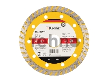 Диск алмазный отрезной Turbo 125x22.2 мм Kranz 