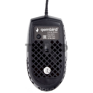 Мышь игровая Gembird MG-760, USB,черн, 3200DPI, 6кн, подсвет