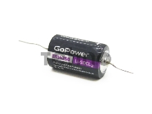 Батарейка GoPower 14250 1/2AA PC1 Li-SOCl2 3.6V с выводами (1/10/500)