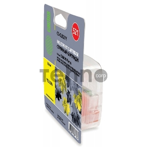 Картридж струйный Cactus CS-CLI521Y желтый для Canon Pixma MP540/ MP550/ MP620/ MP630; MX860,(8,2ml)