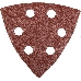 Лист шлифовальный STAYER MASTER 35460-080  треугольный унив.велкро 6отв.P80 93х93х93мм 5шт., фото 1