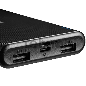 Внешний аккумулятор CANYON PB-108 Power bank 10000mAh Li-poly battery, Input 5V/2A, Output 5V/2.1A(Max), 140*68*16mm, 0.230Kg, Black