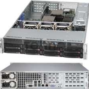 Корпус Supermicro CSE-825TQC-R740WB, 2U, 8 x 3.5 hot swap bays, 2 x 3.5 fixed bays, SAS3, 7 x LP expansion slots, 740W RPS