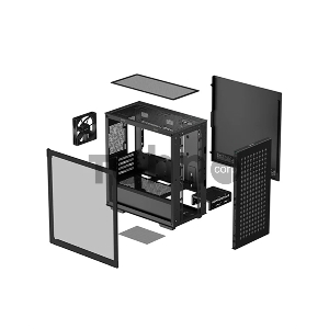 Корпус Deepcool CH370 черный без БП mATX 1x120mm 1xUSB2.0 1xUSB3.0 audio bott PSU
