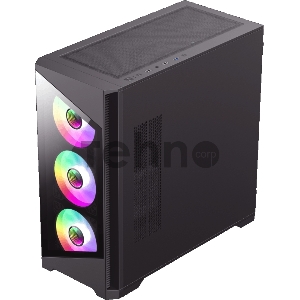 Компьютерный корпус mATX, без блока питания Gamemax Destroyer TGB mATX case, black, w/o psu, w/1xUSB3.0+2xUSB2.0, Combo Audio, w/3x12cm ARGB front fan (1xFN-12A-M6I, 2xFN-12A-S6I), w/1x12cm ARGB rear fan (FN
