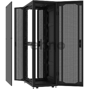 Шкаф коммутационный NT Practic.3 42-68.PP12.SD2.BF12 B (434149) напольный 42U 600x800мм пер.дв.перфор. задн.дв.перфор.2-хст. 2 бок.пан. направл.под закл.гайки 1300кг черный 710мм 103кг 20 сталь