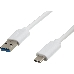 Кабель Buro BHP USB-TPC-1W USB 3.0 A(m) USB Type-C (m) 1м белый, фото 2