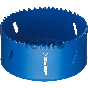 Коронка биметаллическая ЗУБР ЭКСПЕРТ 29531-095_z01, быстрорежущая сталь, глубина сверления до 38мм, d-95мм