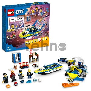 Конструктор Lego City Missions Water Police Detective Missions пластик (60355)