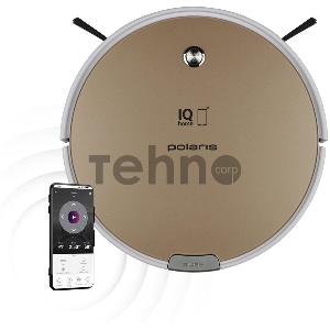 Пылесос-робот Polaris PVCR 0735 WI-FI IQ Home Aqua 25Вт золотистый