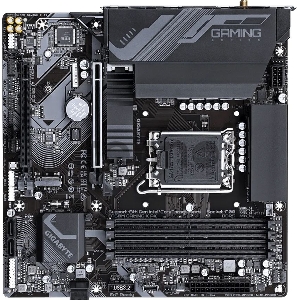 Материнская плата Gigabyte B760M GAMING X AX Soc-1700 Intel B760 4xDDR5 mATX AC`97 8ch(7.1) 2.5Gg RAID+HDMI+DP