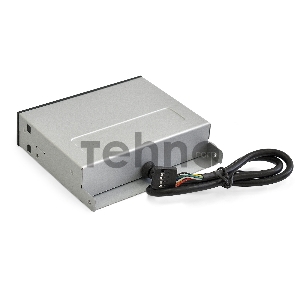 Картридер USB2.0 ExeGate <CR-415> 3.5, мультиформатный: CF/SD/MMC/MS/MS Duo/MS pro/T flash, черный, металл