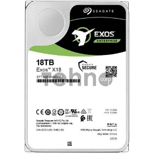 Жесткий диск Seagate Original SATA-III 18Tb ST18000NM000J Exos X18 512E (7200rpm) 256Mb 3.5