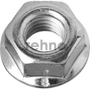 Гайка DIN 6923 с фланцем, M5, 16 шт, кл. пр. 6, оцинкованная, ЗУБР