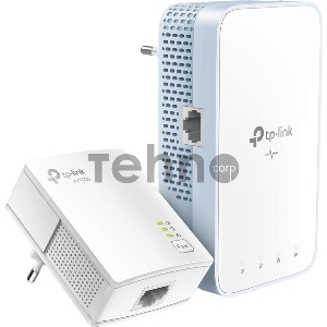 Комплект гигабитных TP-Link Wi‑Fi Powerline адаптеров AV1000 Gigabit Powerline ac Wi-Fi Kit, Dual band 802.11ac Wi-Fi - AC750 dual band Wi-Fi (433Mbps on 5GHz & 300Mbps on 2.4GHz)(TL-WPA7517 & TL-PA7017)
