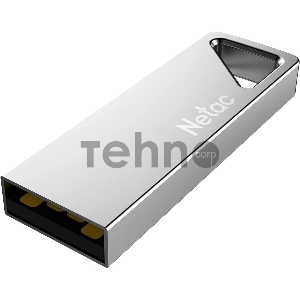 Флеш Диск Netac U326 8Gb <NT03U326N-008G-20PN>, USB2.0, металлическая плоская