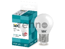 Лампа Iek LLE-G45-9-230-40-E27 светодиодная ECO G45 шар 9Вт 230В 4000К E27