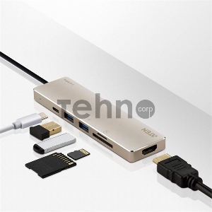 Док-станция ATEN USB-C Multiport Mini Dock - PD60W Док-станция ATEN USB-C Multiport Mini Dock - PD60W